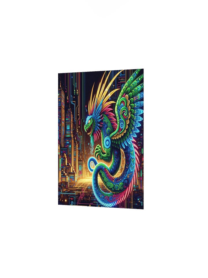 Quetzalcóatl Neón: Deidad Digital de la Ciudad Eterna product image (15)