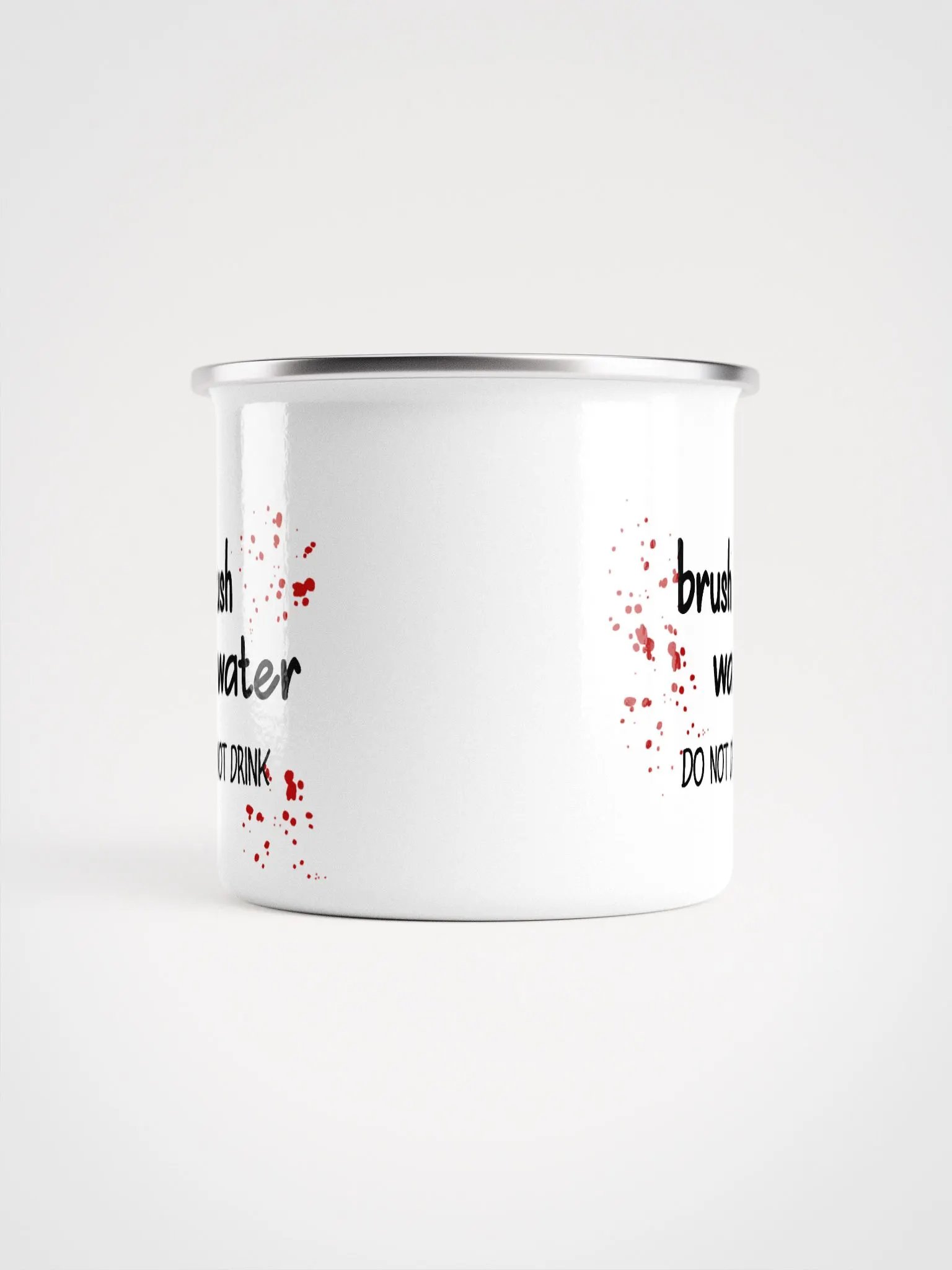 Brush Cleaning Enamel Mug product image (5)