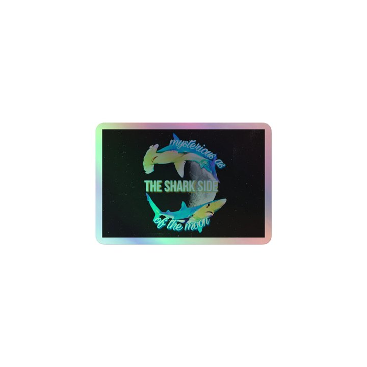 Shark Side of the Moon Holo Sticker product image (1)