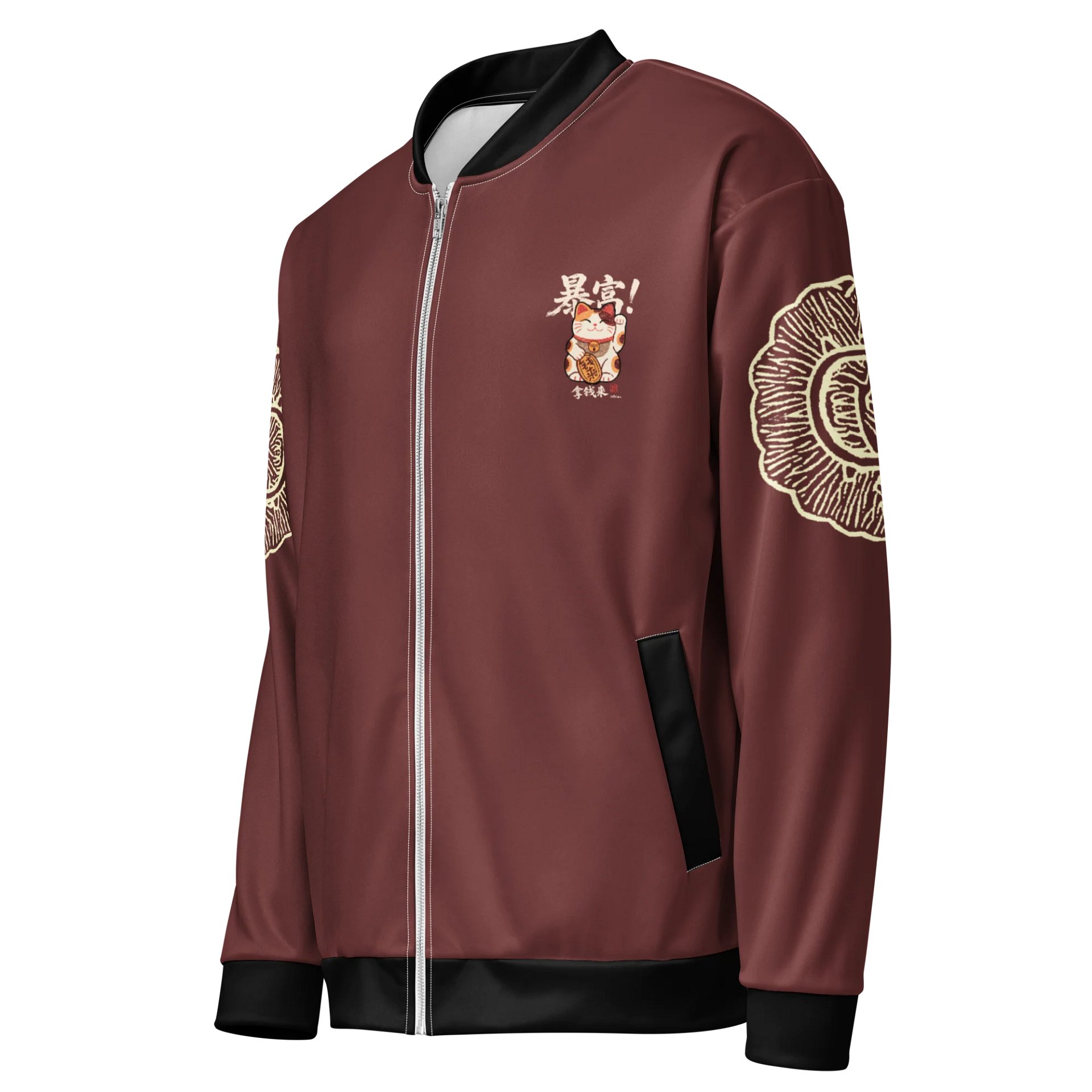 Lucky Cat Prosperity Bomber Jacket Reverse product image (3)