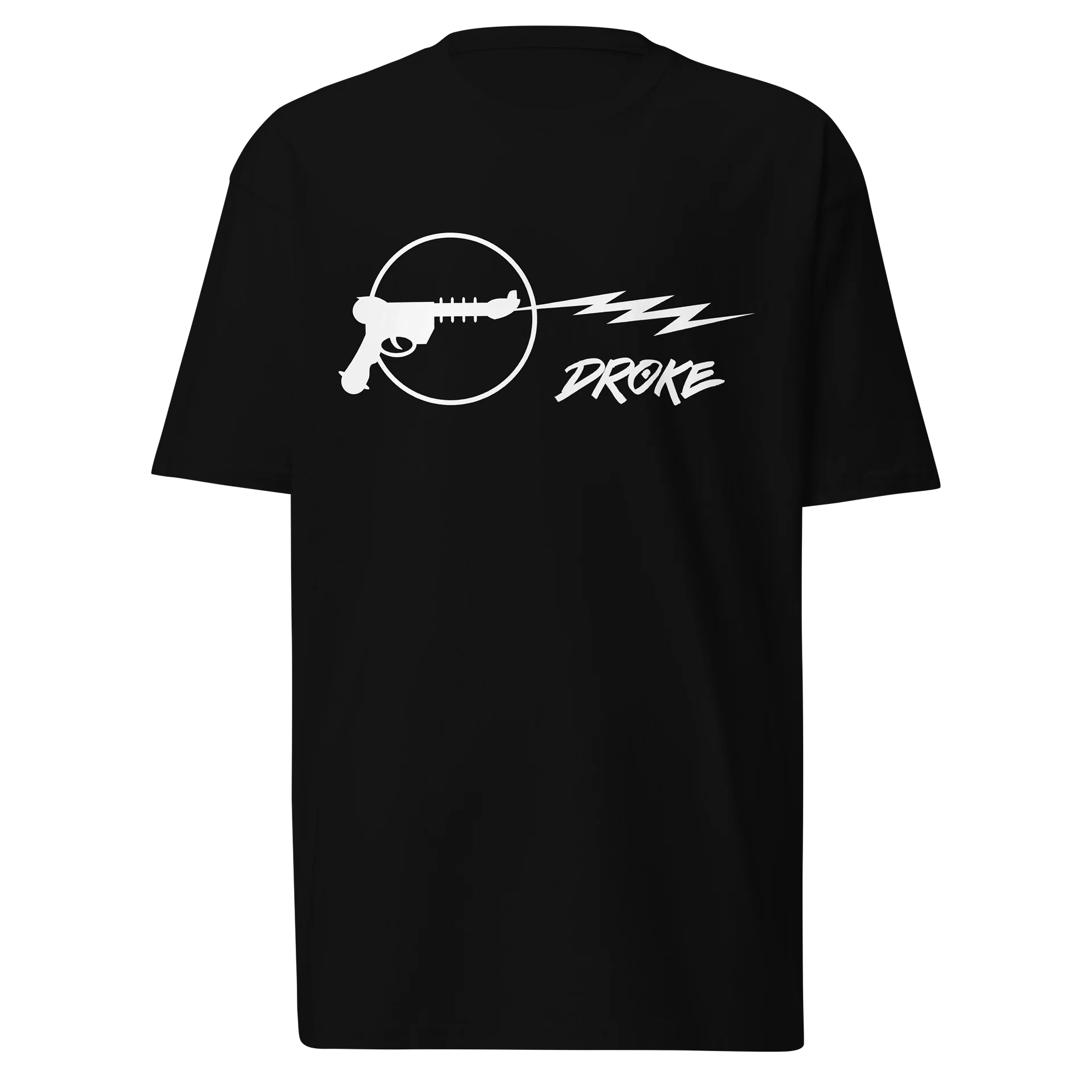 DROKE - White Laser Gun T-Shirt product image (1)