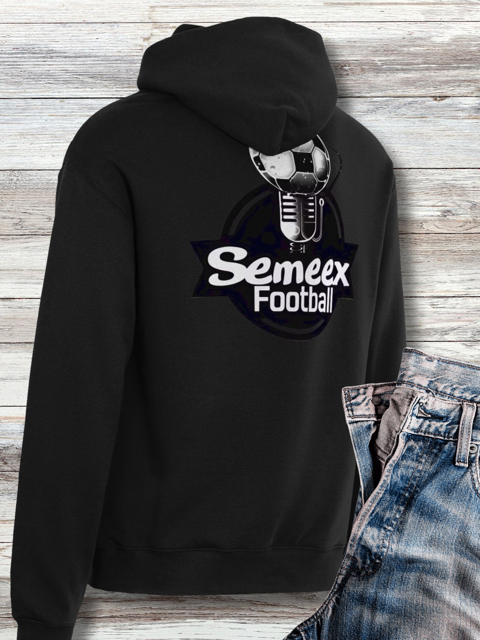 Semeex Football Logo Front and Back AS Colour Unisex Premium Oversized Hoodie product image (2)