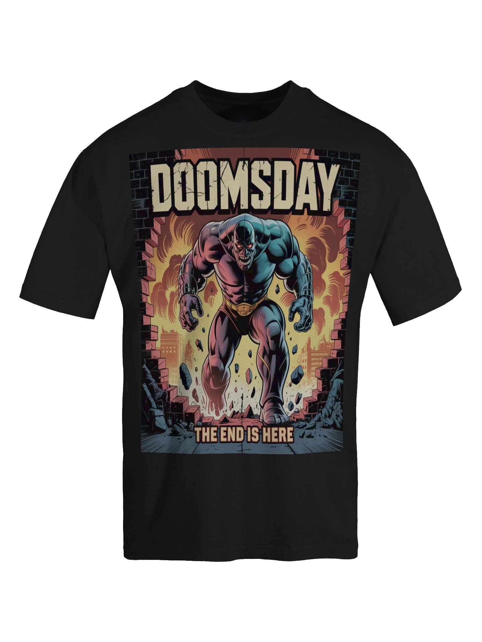 Rage Unleashed: Doomsday Faded Oversized Tee product image (1)