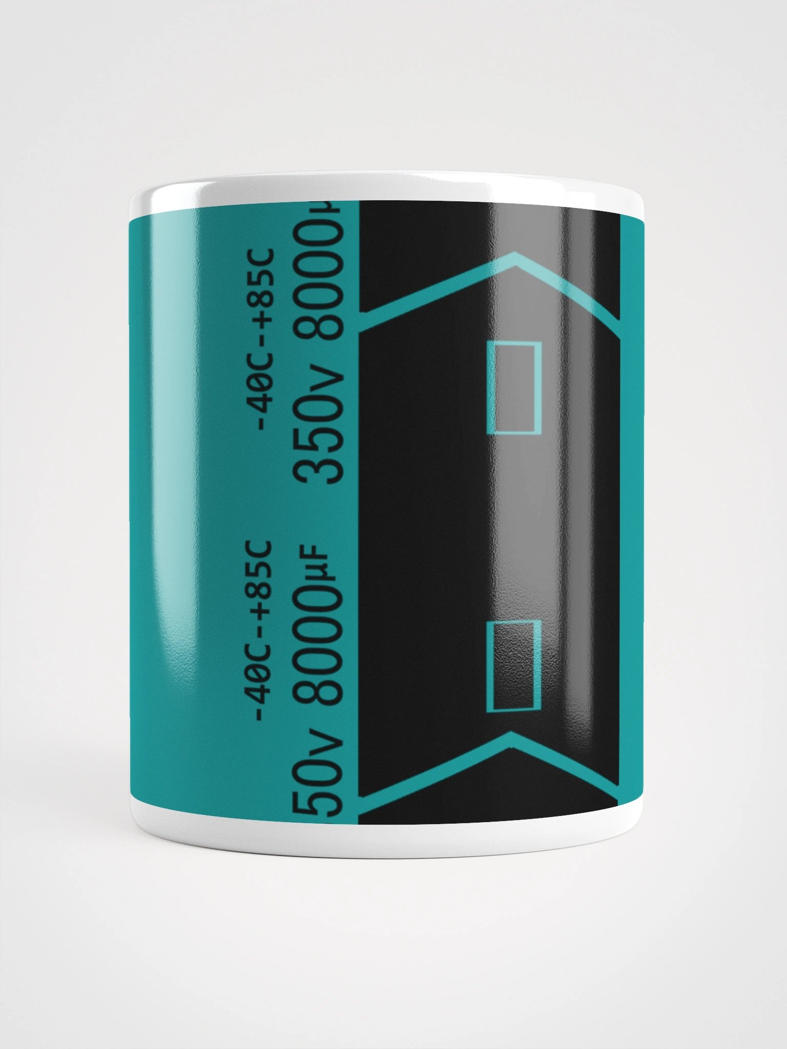 Capacitor Glossy Mug - GREEN product image (1)