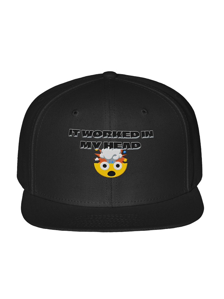 "It Worked In My Head" JDS Billiards 8-Ball Snapback Cap product image (1)