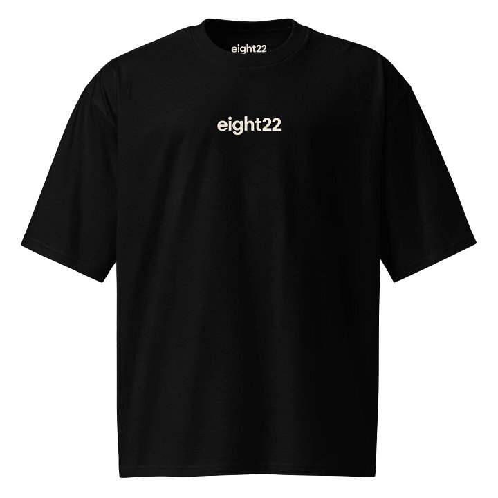 Talent & Character eight22 UNISEX Custom Oversized Tee - Streetwear Elevated Blk/Grey/Snd product image (2)