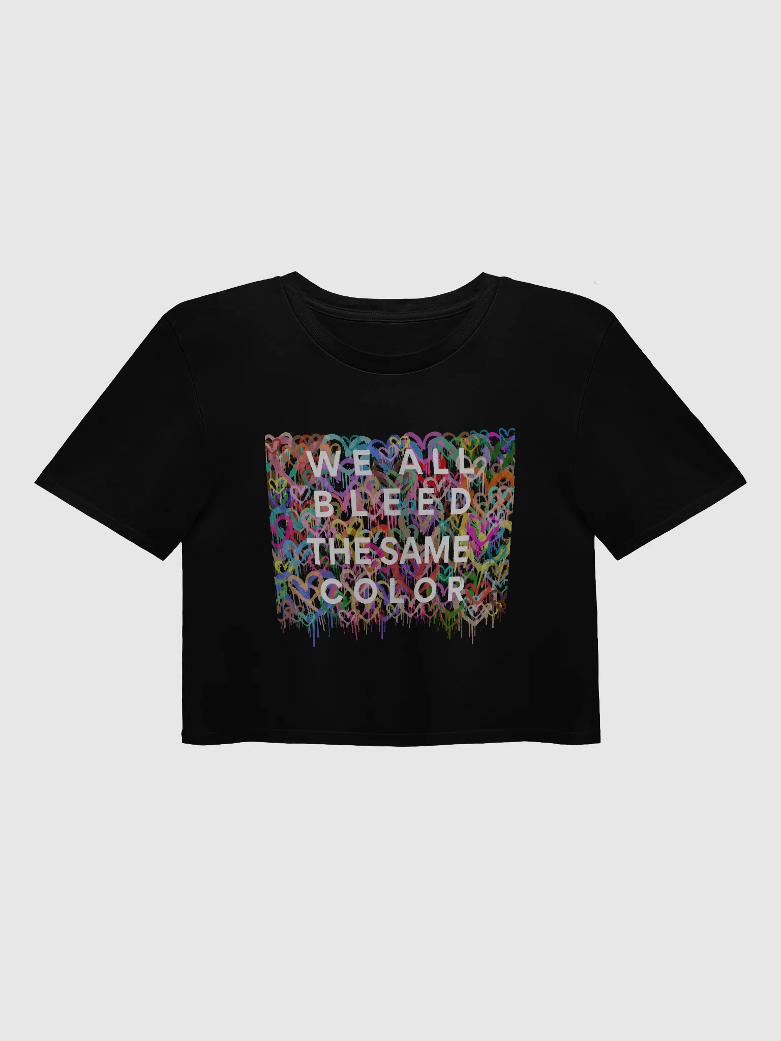 Bleeding Hearts Cropped Tee. product image (1)