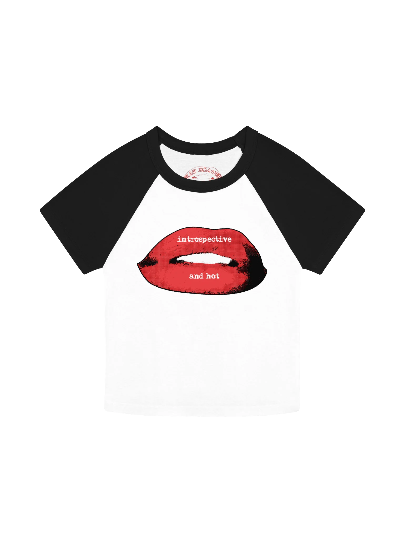 Introspective and Hot Lips Graphic Baby Tee product image (1)