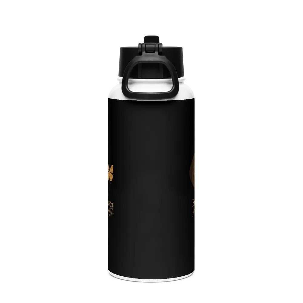 Stainless Steel Water Bottle with a Straw Lid SWFB0122 product image (4)