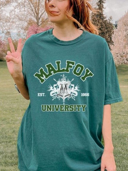 Malfoy University Vintage Collegiate Style Shirt product image (3)