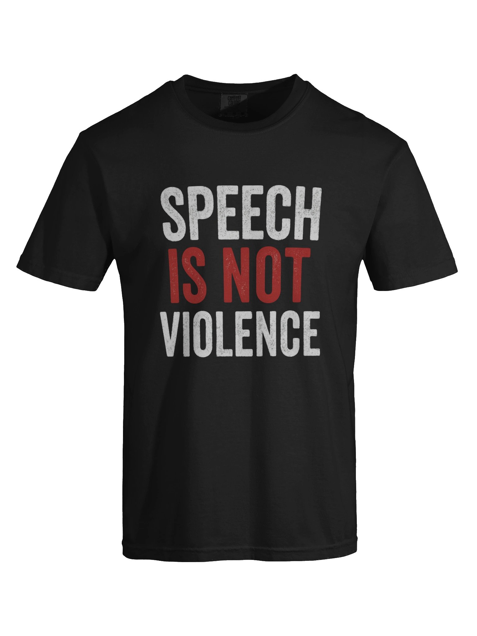 Speech is Not Violence T-Shirt (Dark) product image (7)