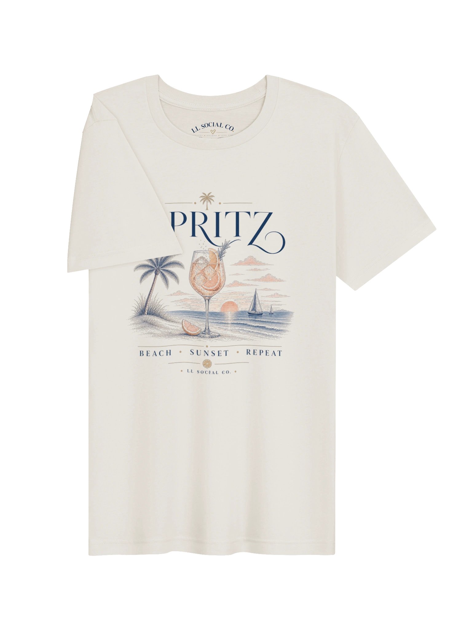 Spritz Beach Sunset Repeat - Unisex Resort Tee product image (3)
