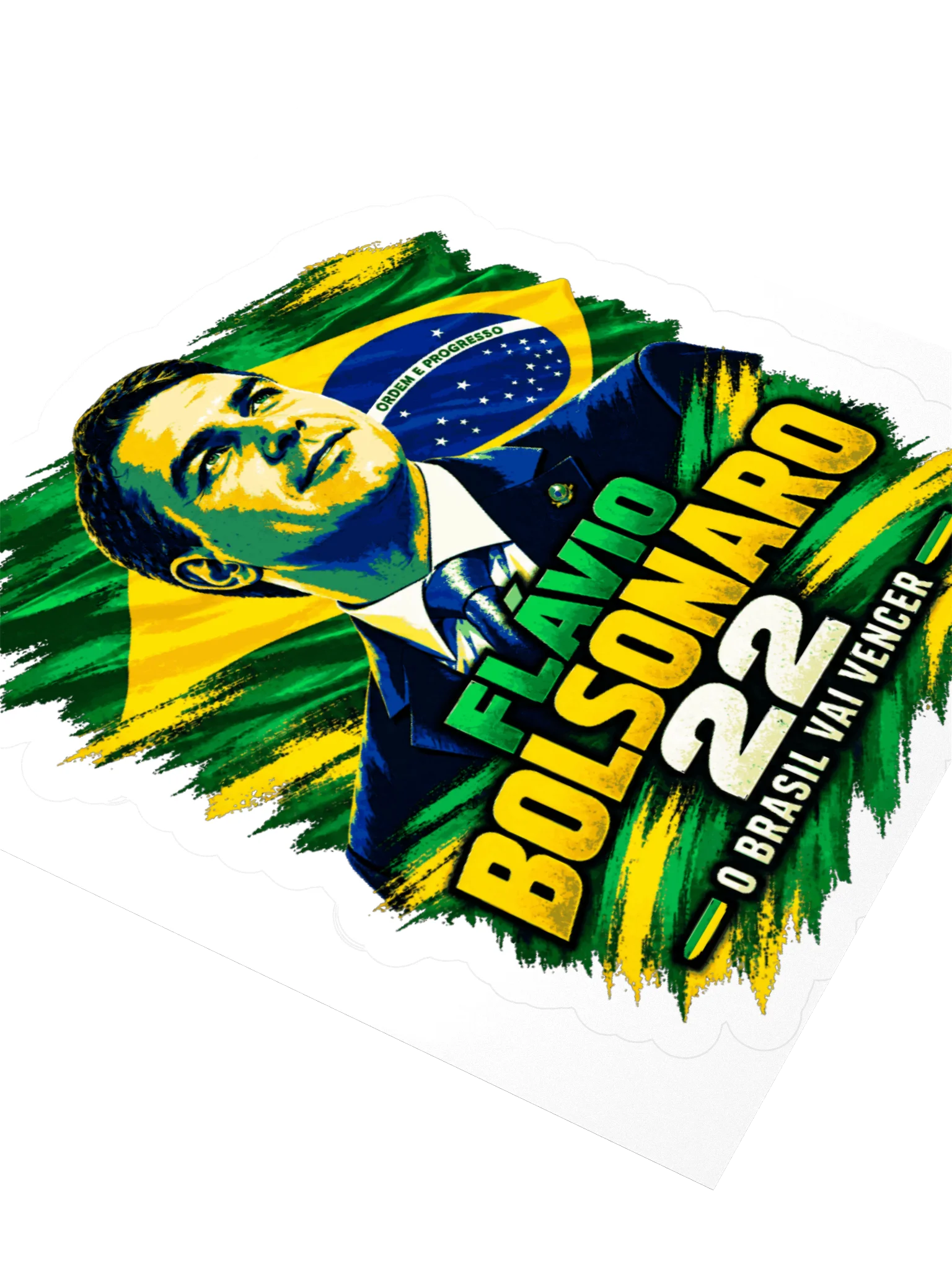Flávio Bolsonaro 22 – O Brasil Vai Vencer | Adesivo product image (7)