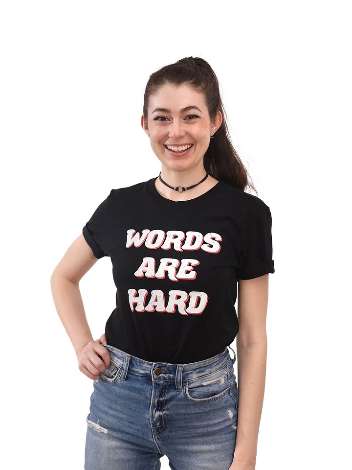 Retro Words Are Hard Tee product image (1)
