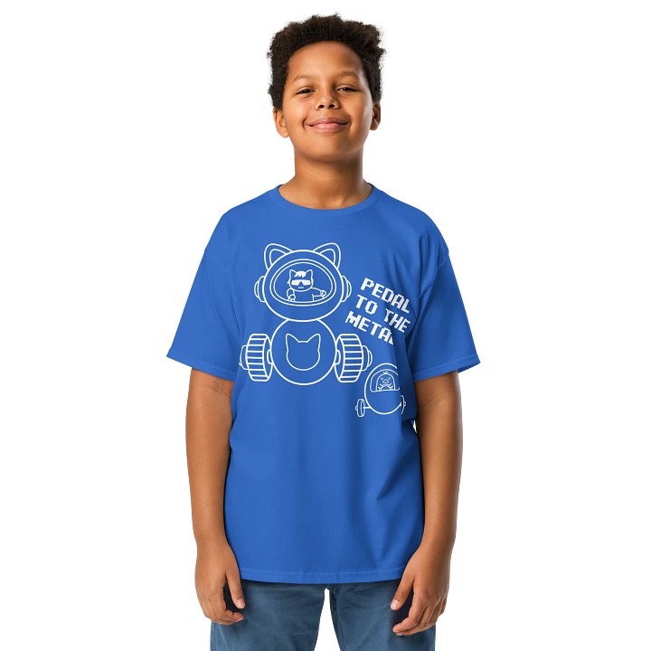 Goromi the Cat in Wig (Inefficient Vehicle Race) - Unisex Youth Heavyweight T-shirt product image (16)