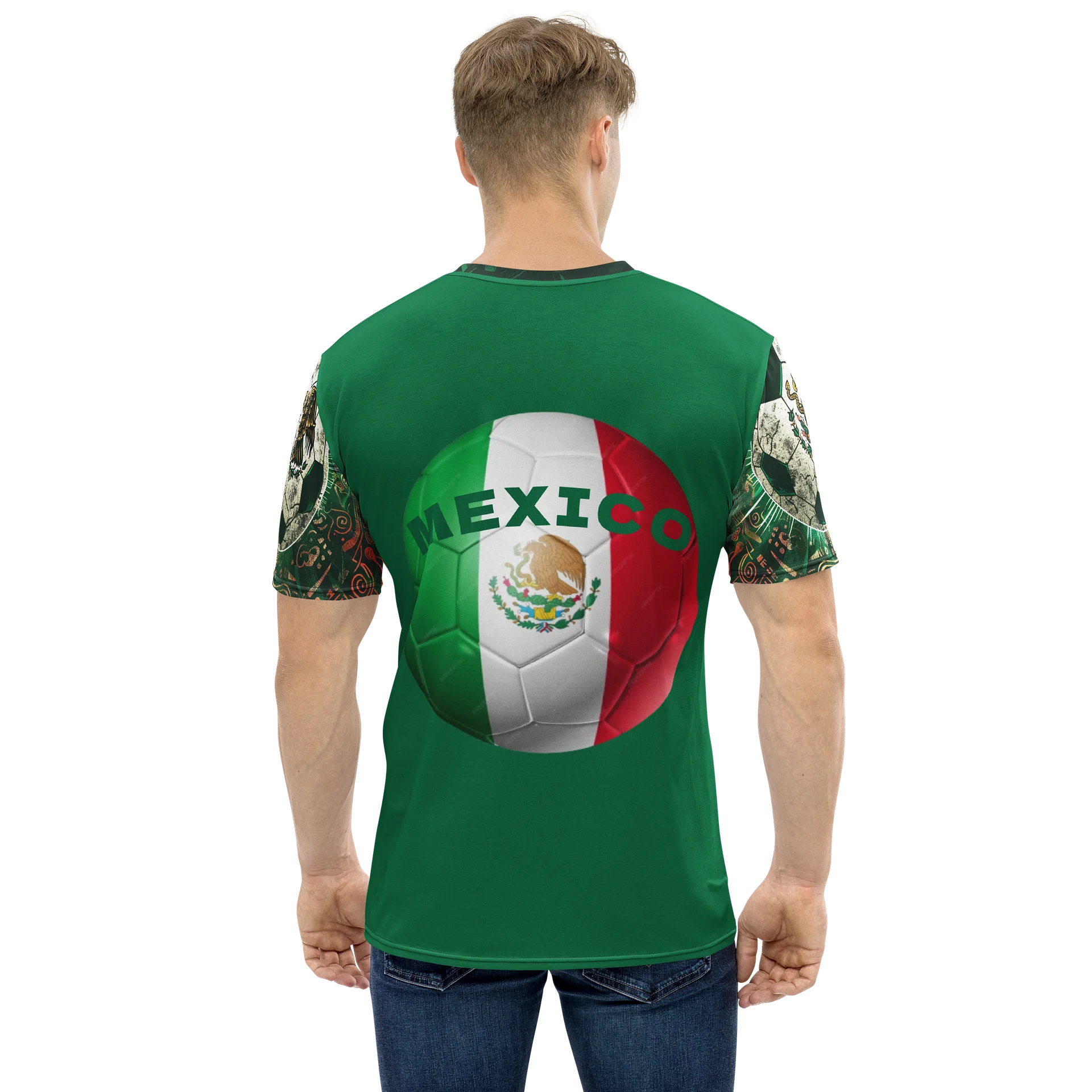 Mexico Mens Fantasy Football Shirt | Camiseta de fútbol de fantasía para hombre de México product image (5)