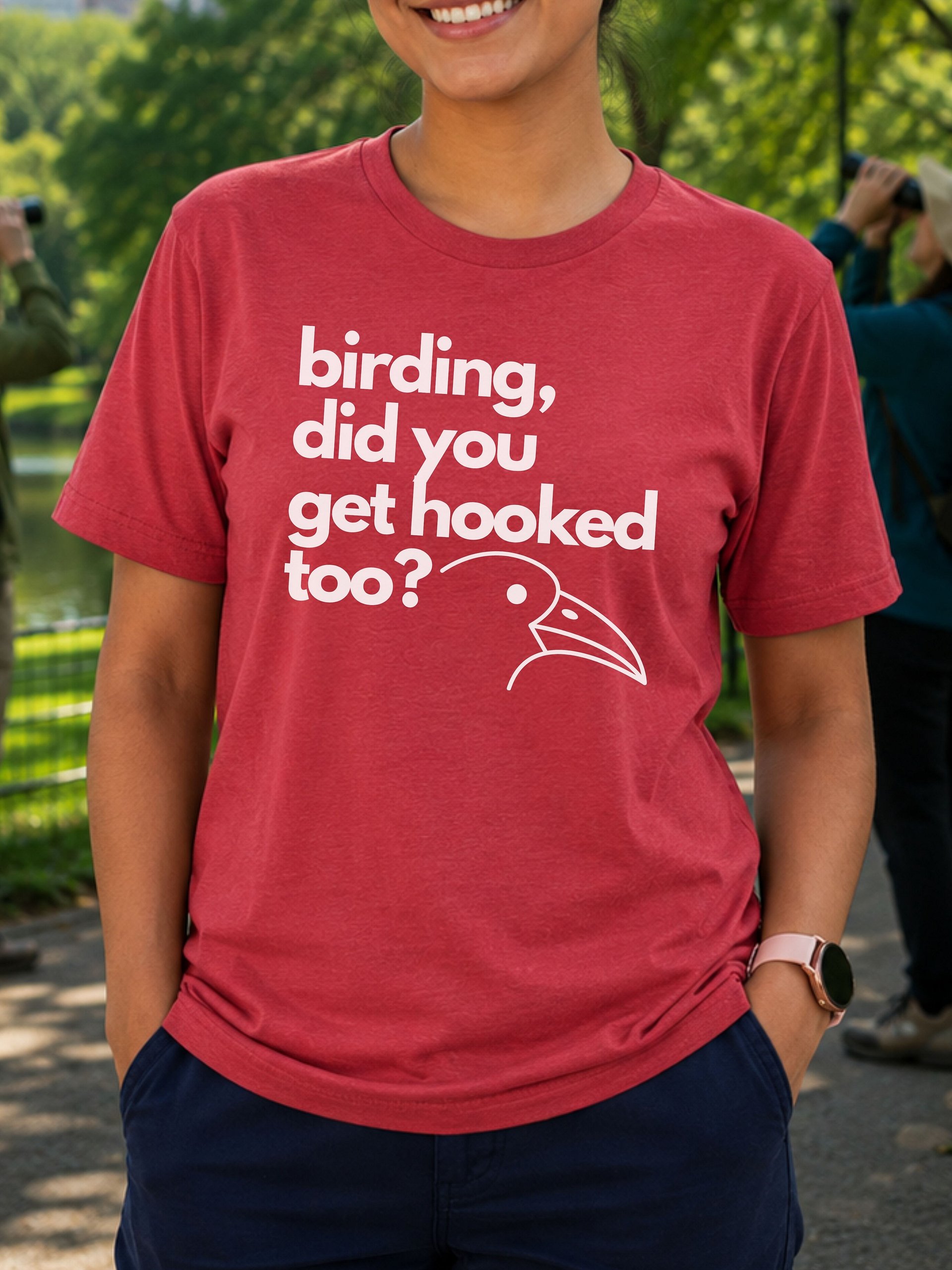 Birding Did You Get Hooked Too T-Shirt – Funny Birdwatching Graphic Tee & Birder Gift product image (9)