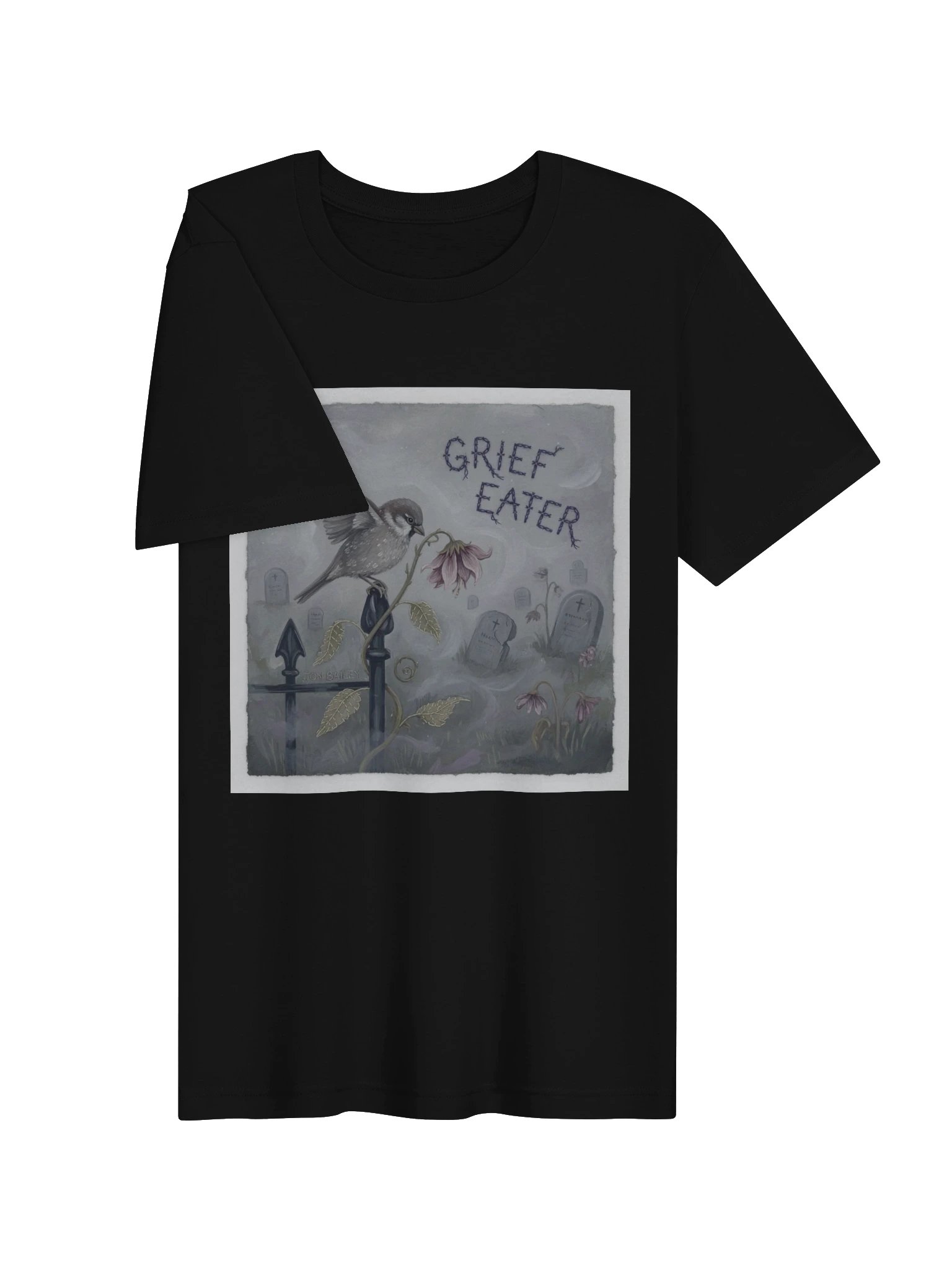 Haunted Bird Tee — Cemetery Sparrow product image (7)