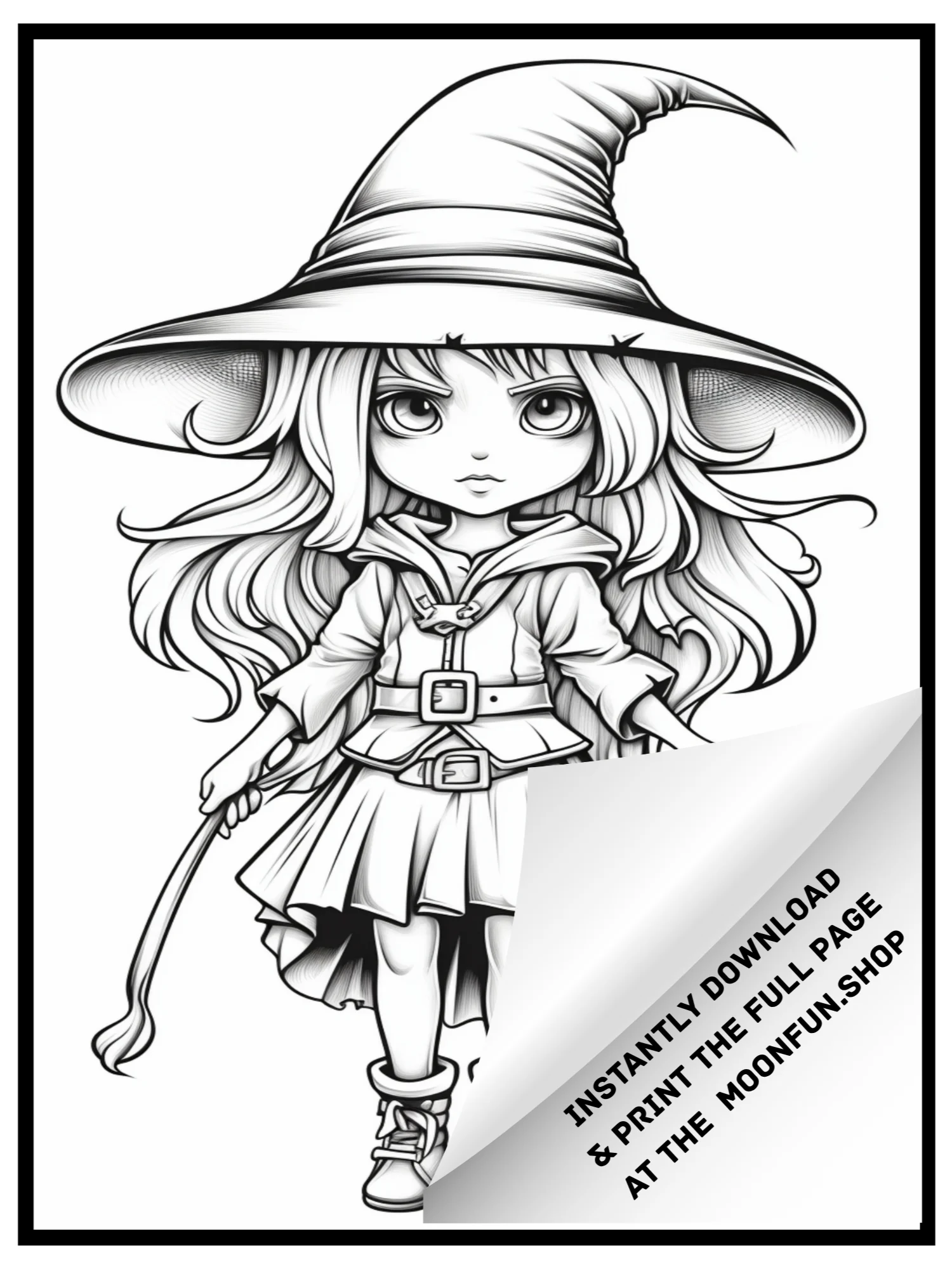 🧙 70 Witches & Haunted Places Halloween Coloring Pages for Teens & Adults product image (4)