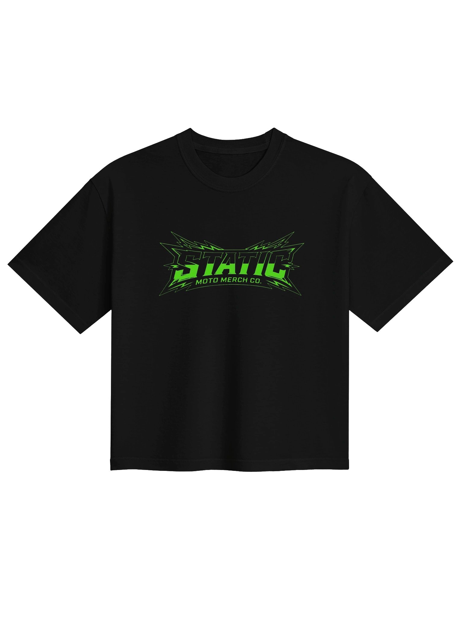 womens mid high waisted tee green logo product image (2)
