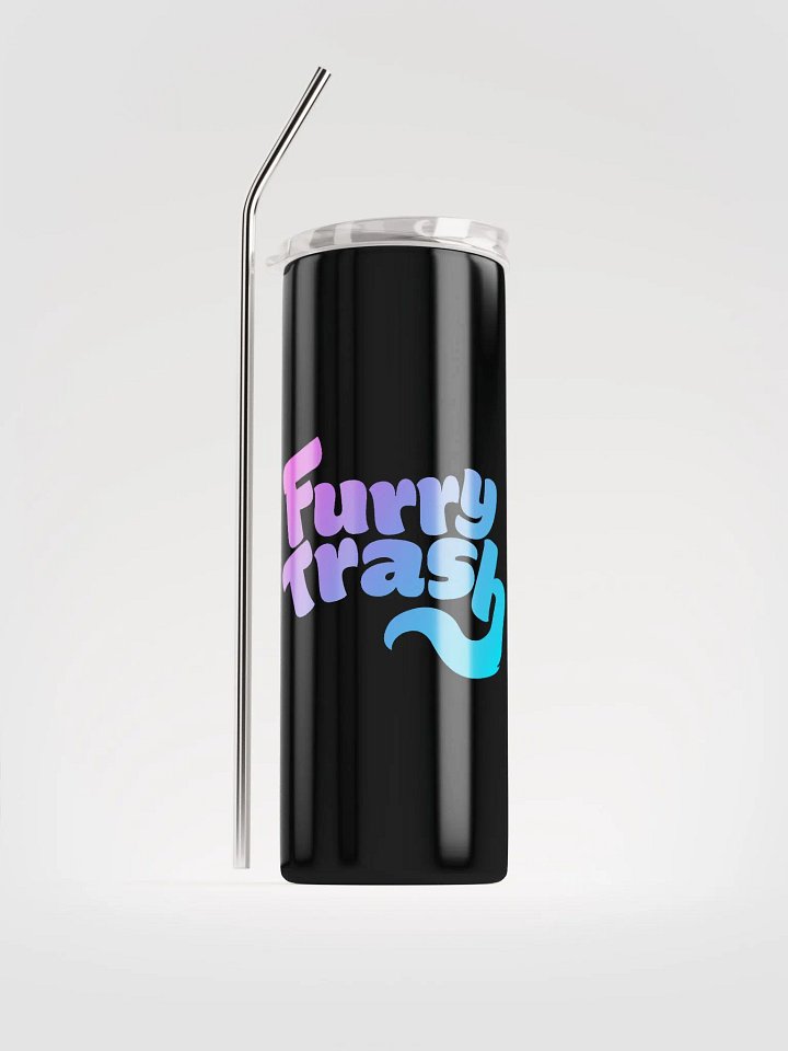 Furry Trash Tumbler – Bubble Logo (Horizontal) product image (1)