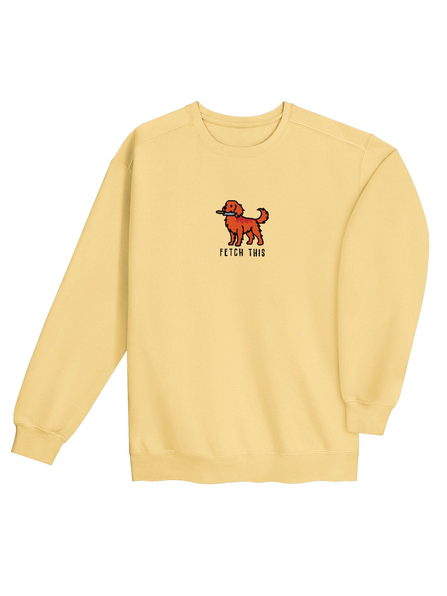 Fetch This Funny Chibi-Style Embroidered Premium Sweatshirt for Golden Retriever(Red) Owners product image (44)