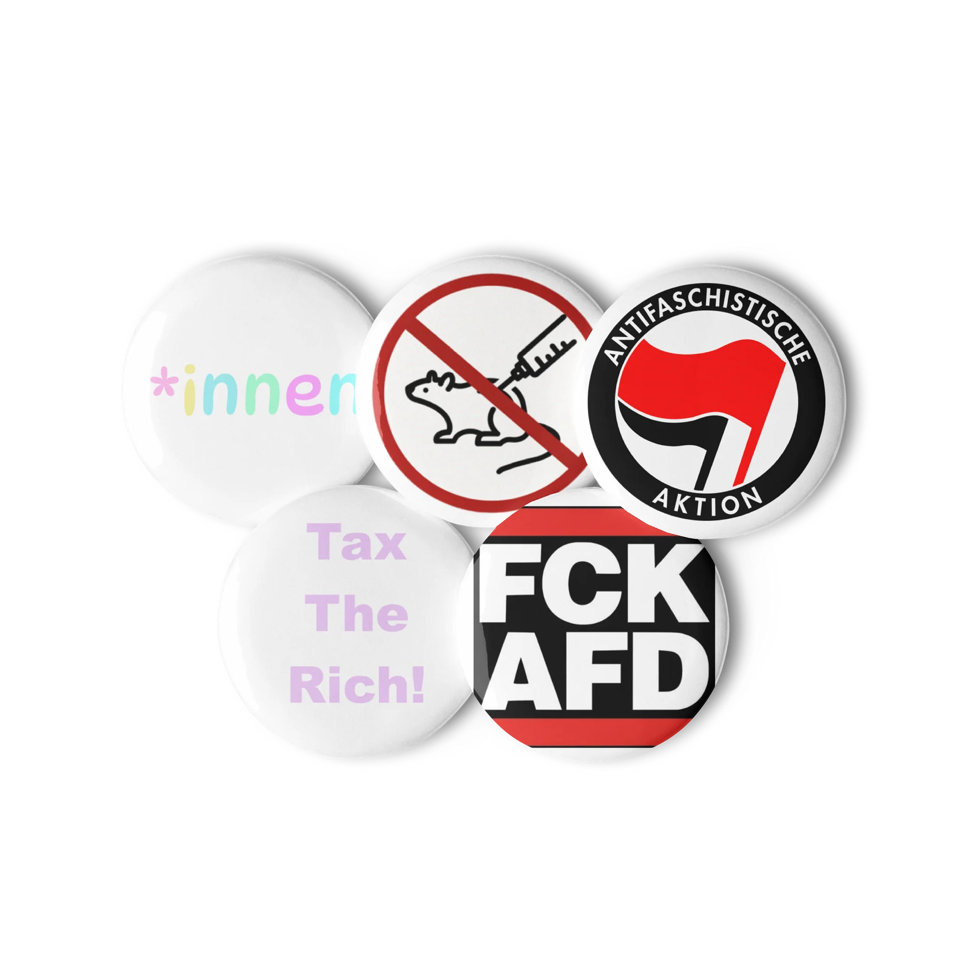 Antifaschism Pin Button Set product image (3)