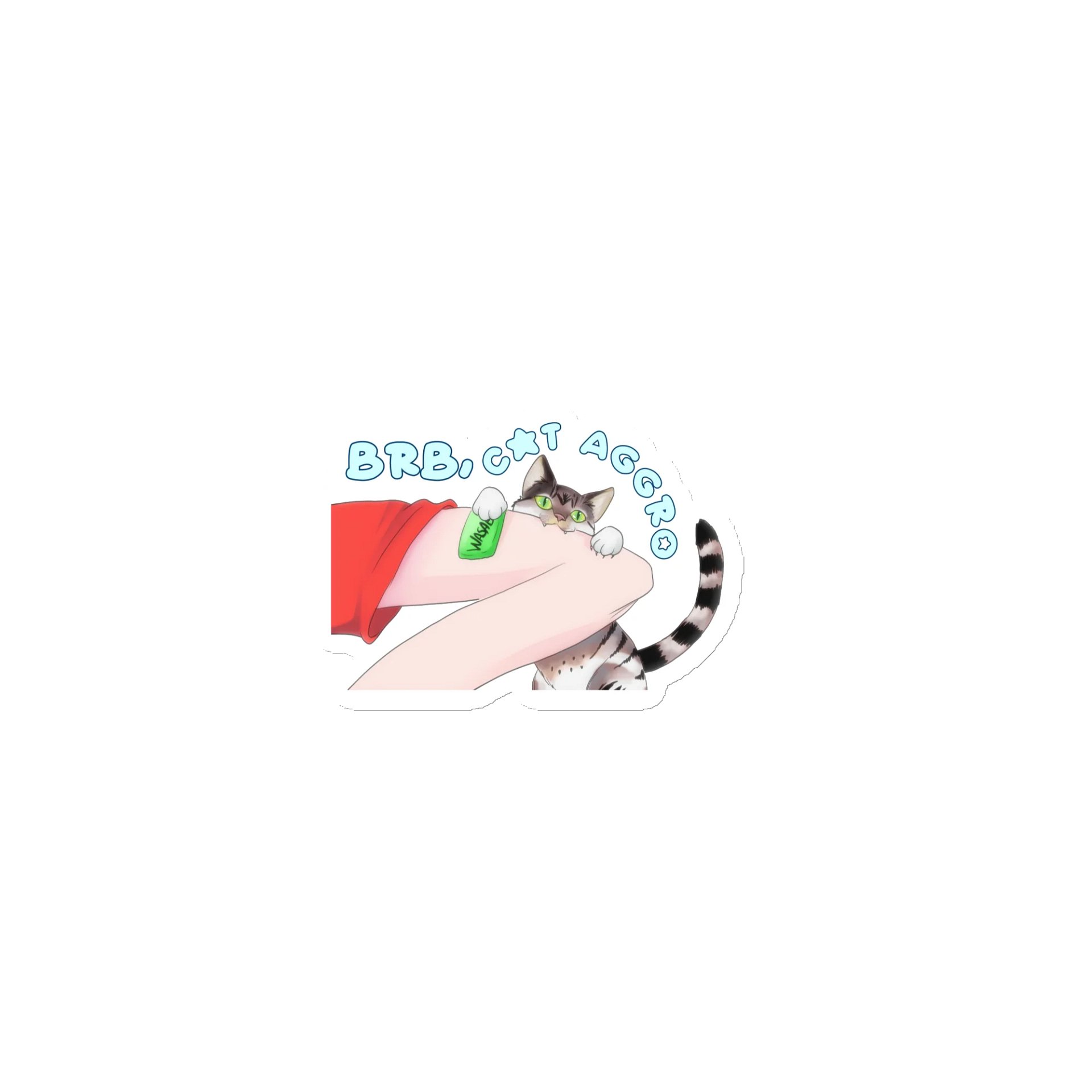 BRB, Cat Aggro - Die-Cut Magnet product image (1)