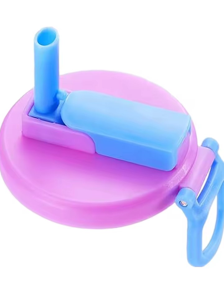 Reusable Silicone Soda Can Lid With Straw — Sealed Soda Cans Cover For Canned Beverage Beer Juice — Purple product image (1)