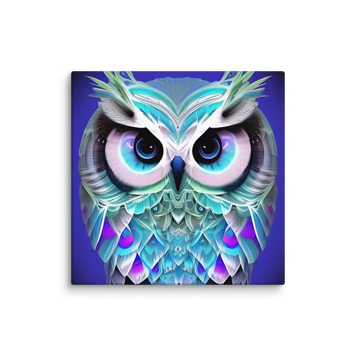 Fantasy Fractal Owl Art - v4 product image (1)
