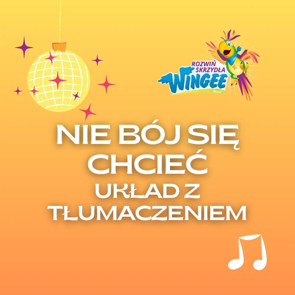 Nie bój się chcieć - układ taneczny z tłumaczeniem product image (1)