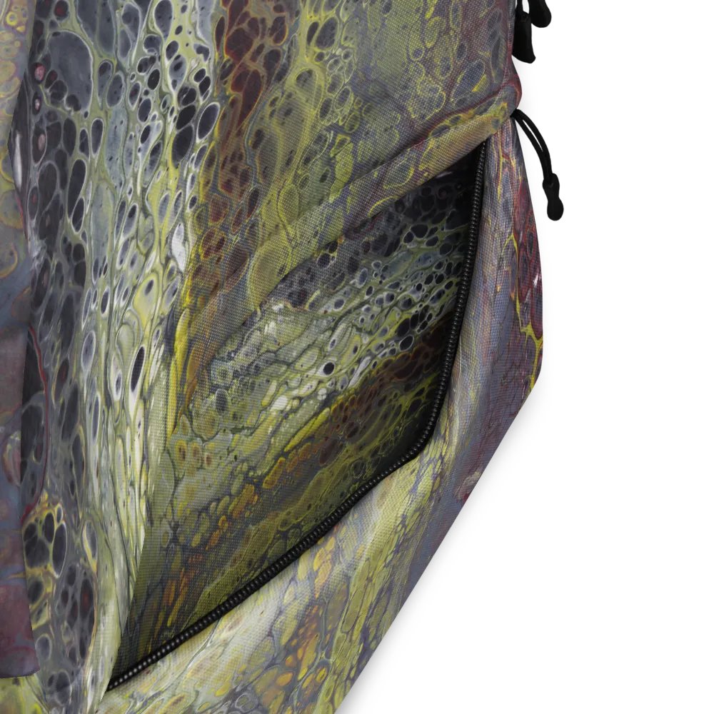Amphibian - Acrylic Pour Print, Backpack product image (5)