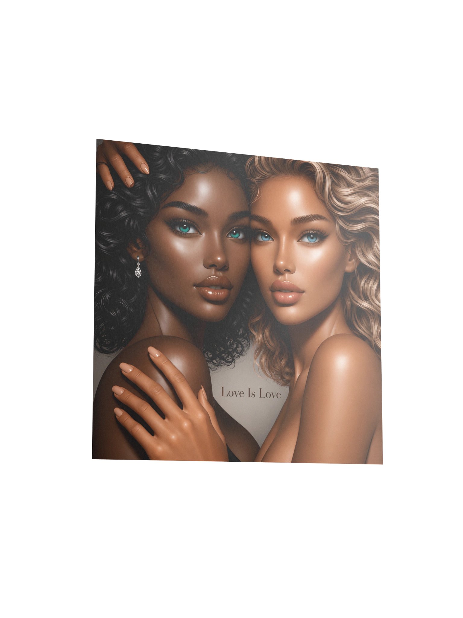 Love Is Love Art Print - Diverse Women Portrait | Empowerment Wall Decor product image (4)