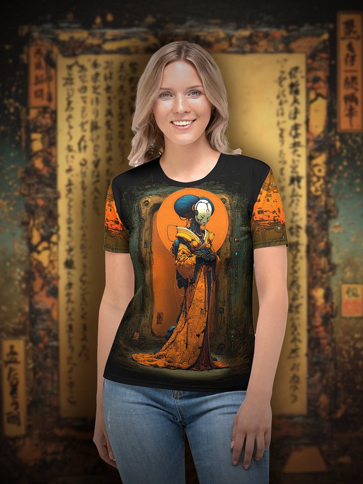 Android Geisha T-Shirt, Futuristic Sci-Fi Art Tee — Sovereign: Geisha of the Cosmos product image (1)