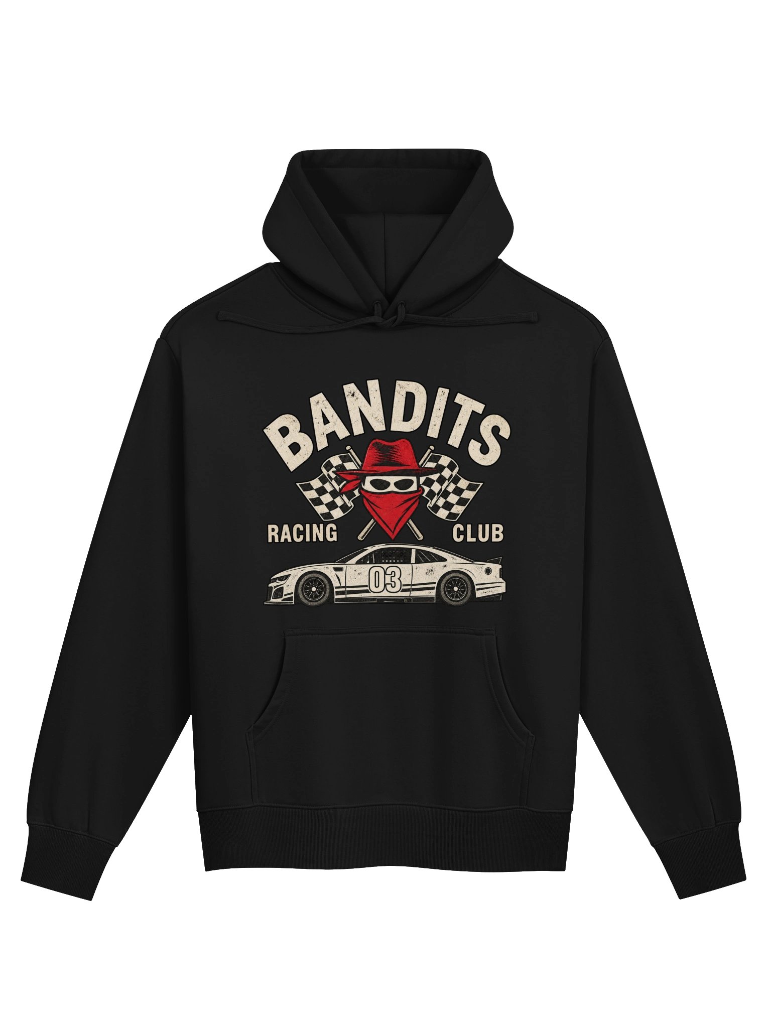 Bandits Racing Club No. 03 Vintage iRacing Hoodie | Sim Racing & Motorsports product image (1)