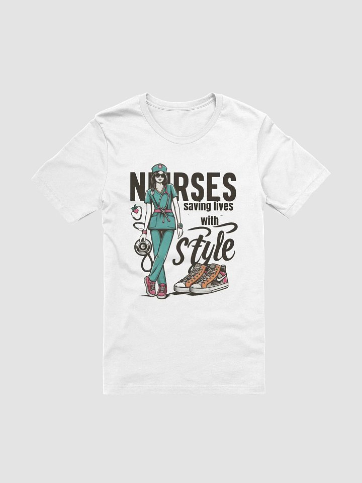 Health Professionals: Stylish Nurse Heartbeat T-Shirt product image (2)