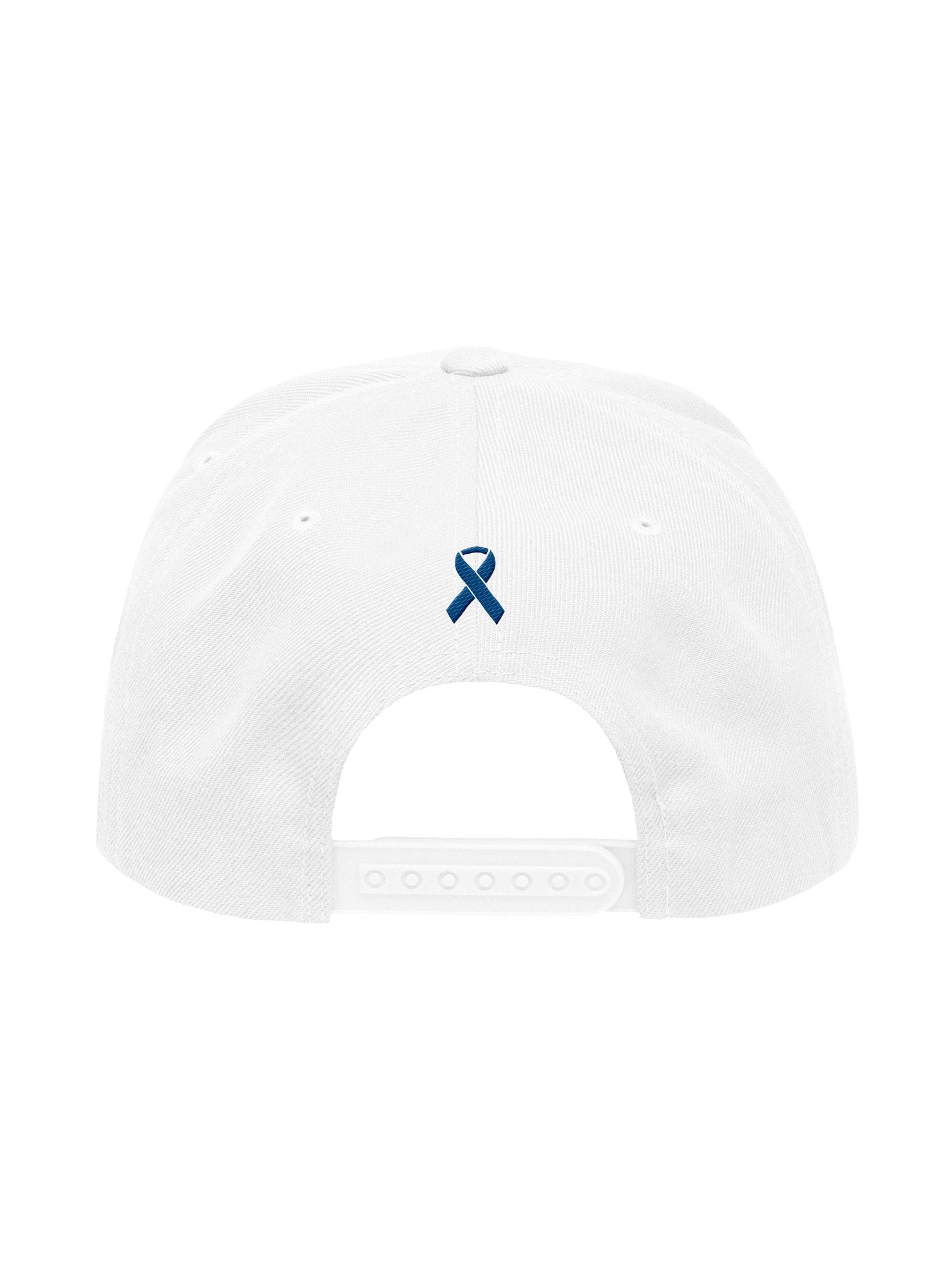 Check Your Colon Flatbill Hat - Royal on White | Colon Cancer Awareness (0B) product image (4)