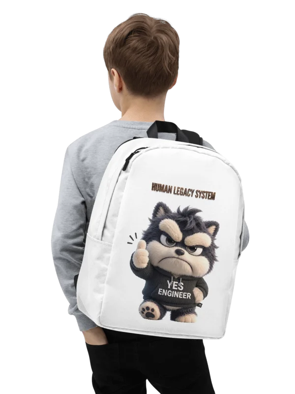 HUMAN LEGACY SYSTEM | AI Infrastructure Meme Backpack for Developers Gift Idea Tech Apparel product image (10)