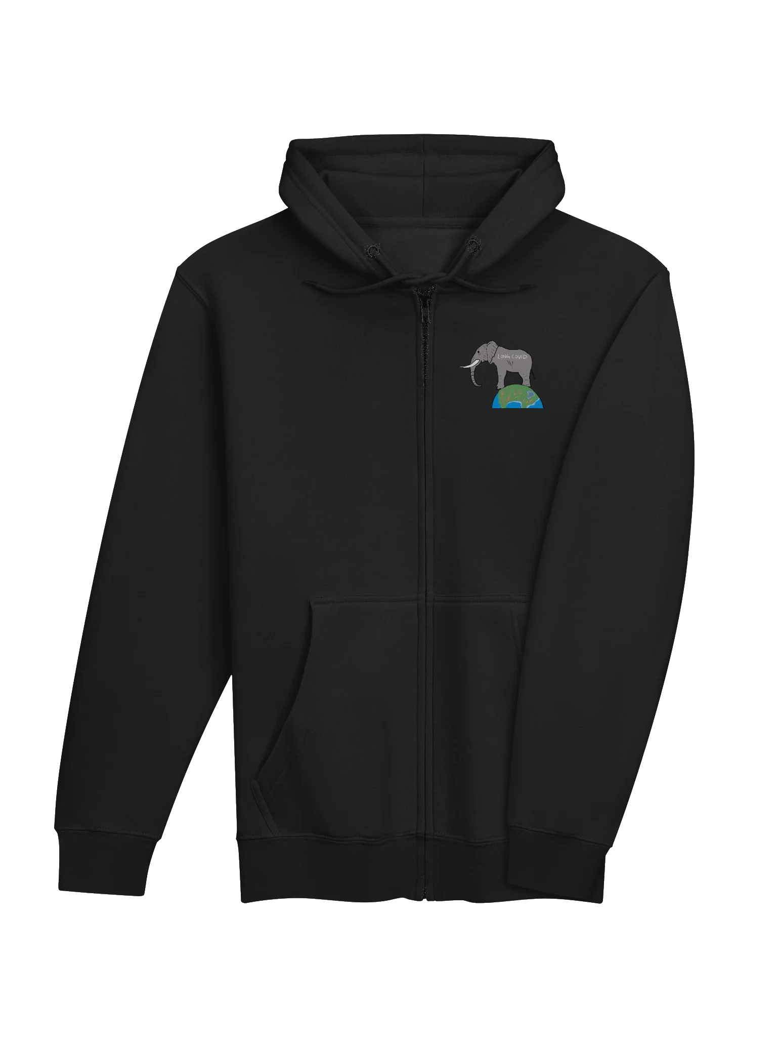 Elephant In The Room zip hoodie (Long Covid) product image (14)