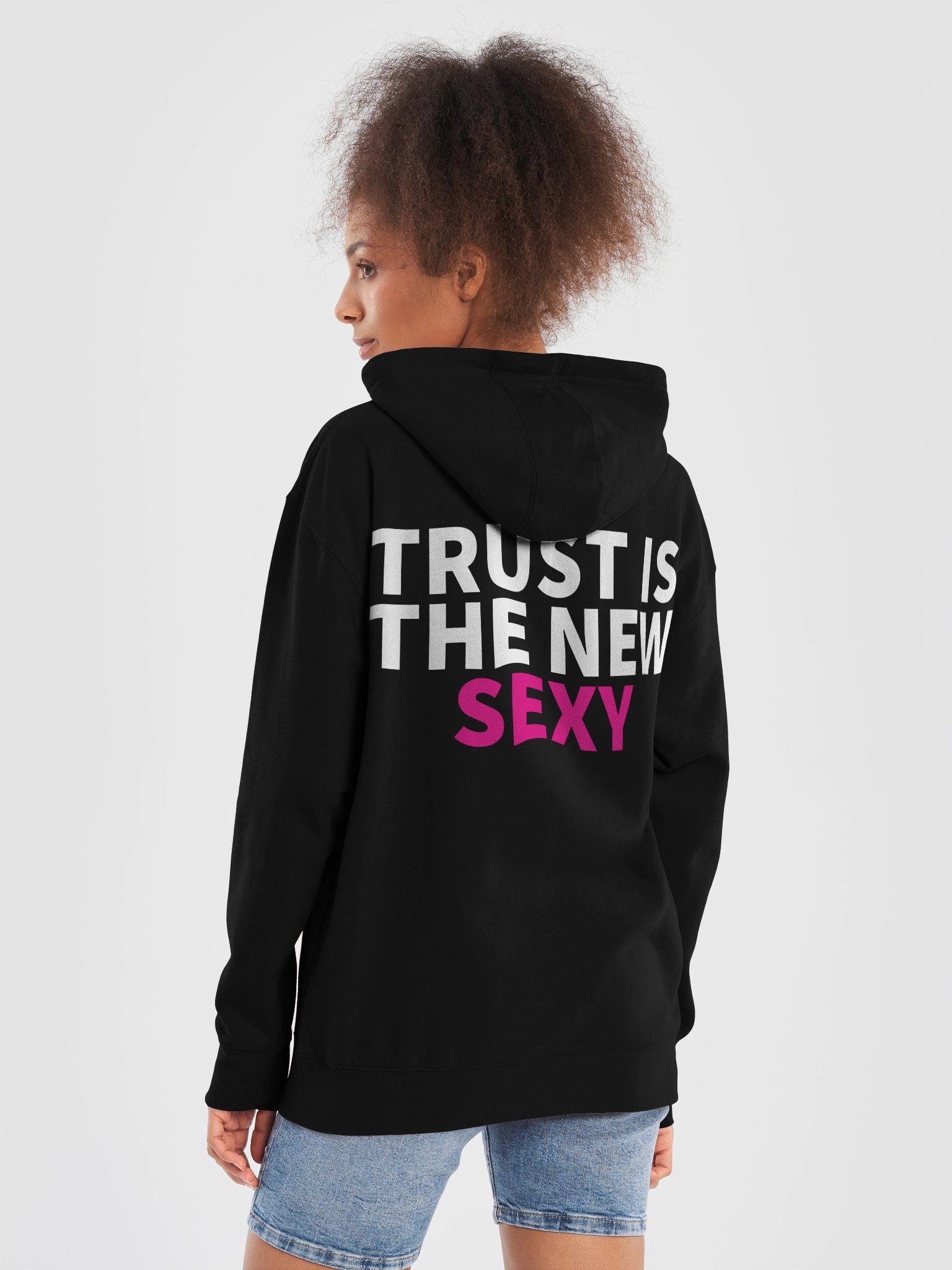 DateDish® Logo Hoodie - "Trust Is the New Sexy" Back Print product image (6)