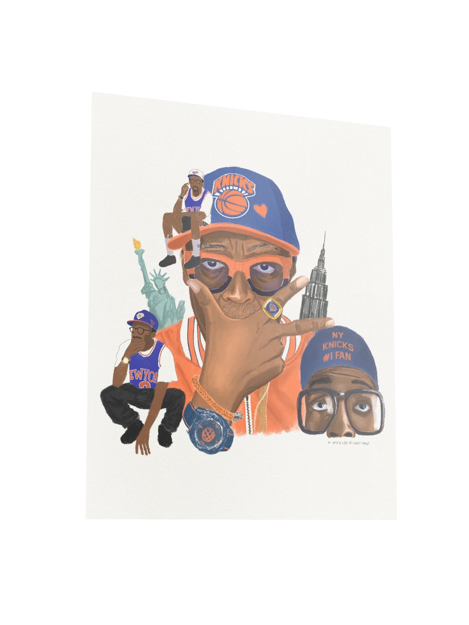 SPIKE LEE :NY KNICKS #1 FAN PRINT product image (3)
