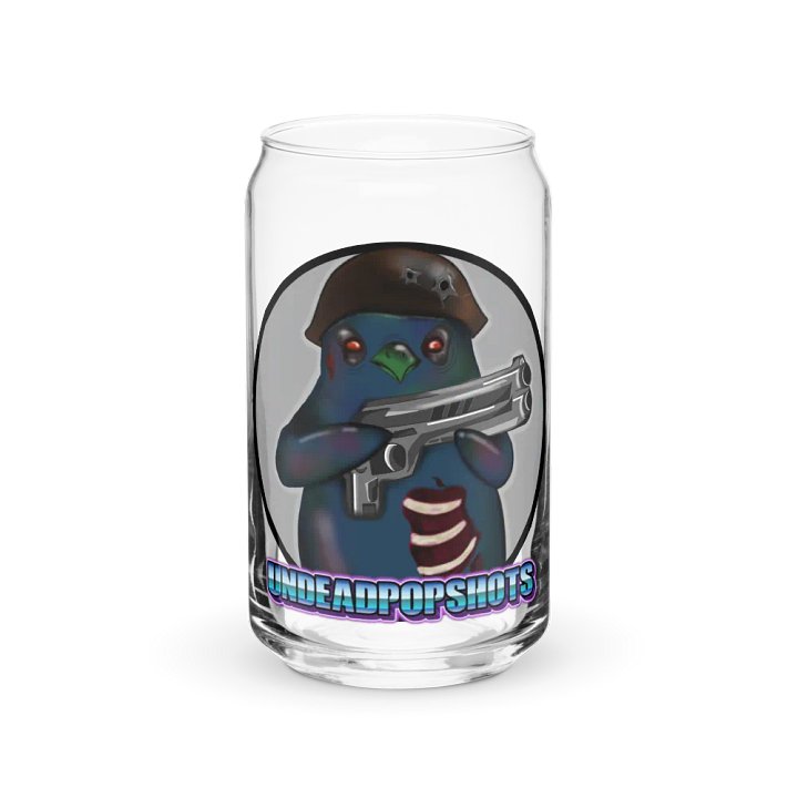 UndeadPopShots Penguin Can-Shaped Glass Logo Color Gray product image (2)