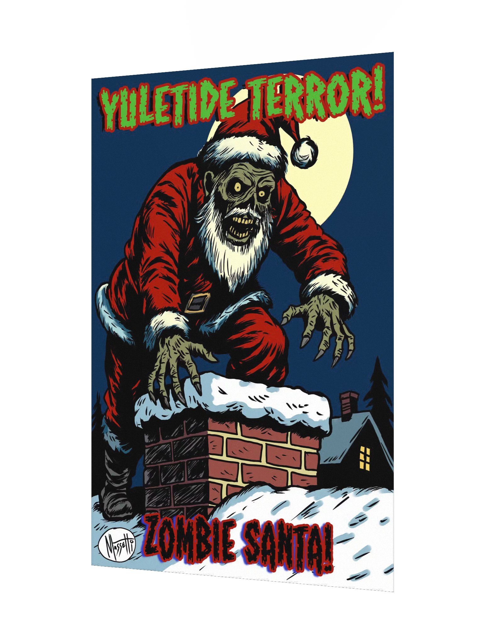 ZOMBIE SANTA Art Print product image (3)