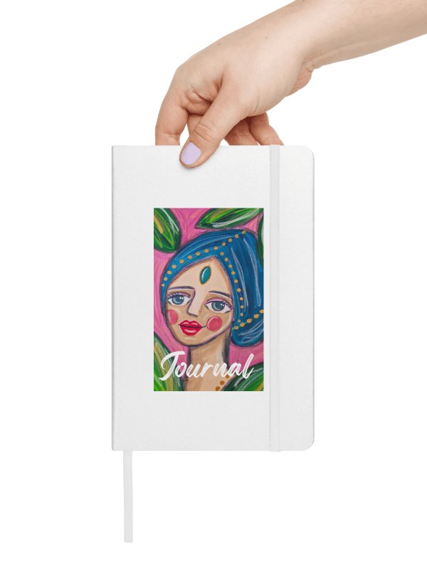 "Amelia" White Hardcover Journal product image (2)