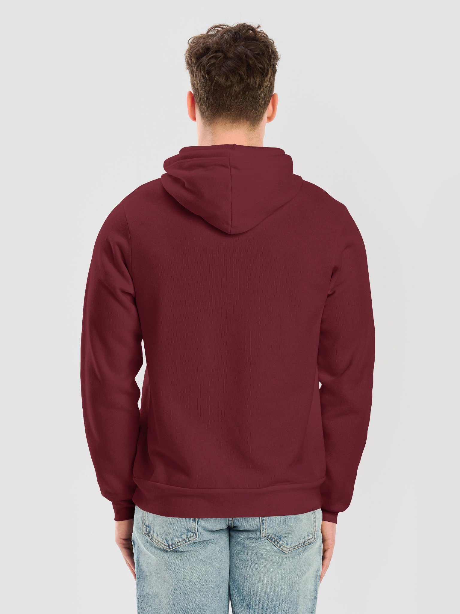 Top Will ™ Maroon & Grey Super Soft Hoodie product image (6)