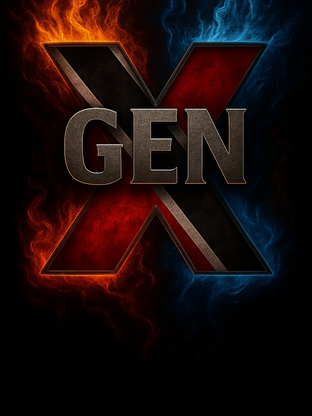 Trinidad GenX Flag with Flames product image (1)