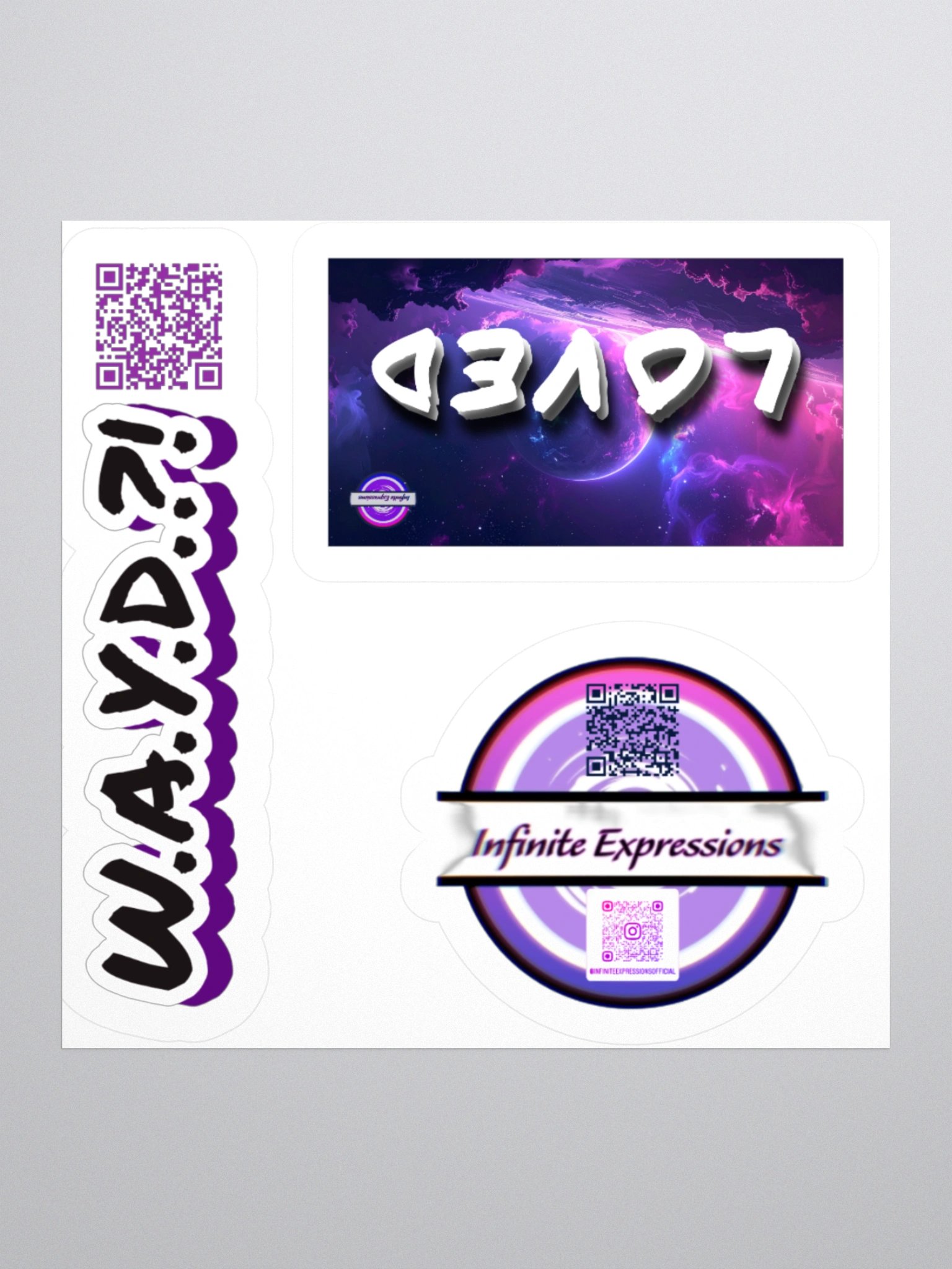 W.A.Y.D.?! & LOVED Stickers product image (1)