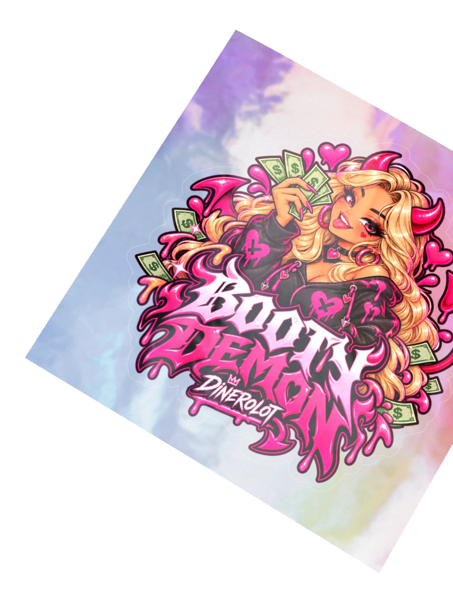 DINEROLOT Holographic Sticker Sheet - Blonde product image (2)