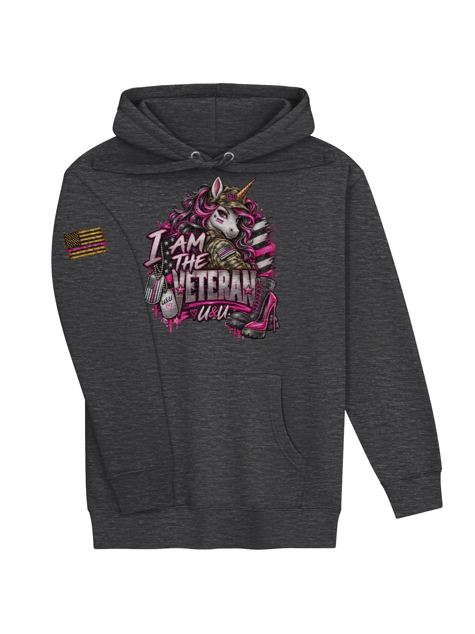 I am the Veteran Unicorn Hoodie product image (3)