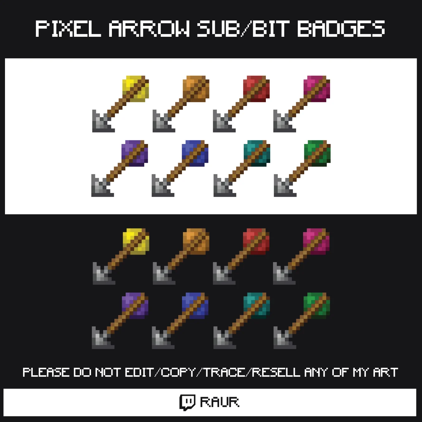 Twitch Pixel Arrows - Sub/Bit Badges product image (1)